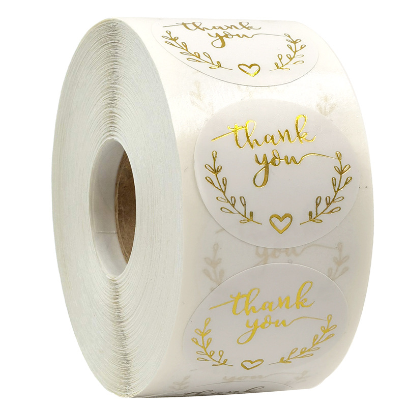 Stationery Supplies Business - 100-500 pezzi adesivi di ringraziamento in