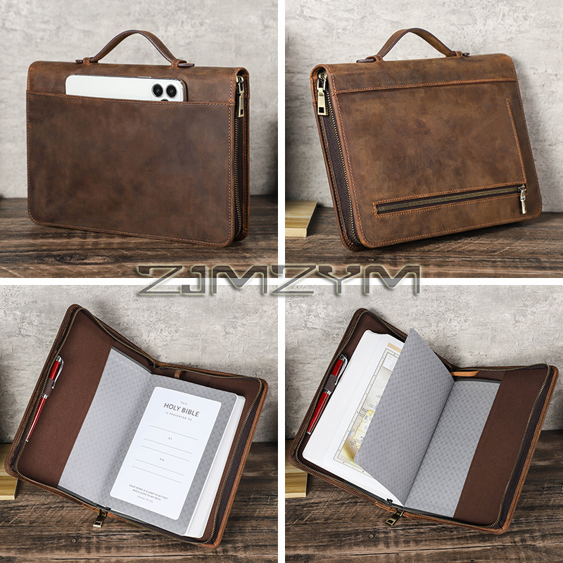 Stationery Supply Business - Custodia per taccuino in pelle retrò
