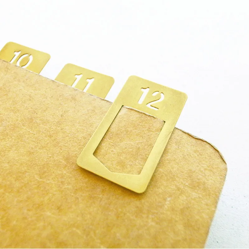 Stationery And Office Supply Stores - 12 pz/lotto segnalibro Vintage in rame