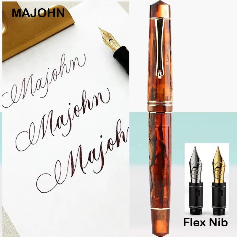 Stationery Supply Business - Penna Stilografica Majohn M800 in Resina