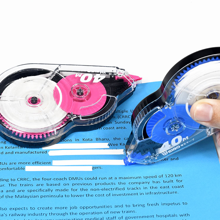 Correction Tape Roller - Prova buona lunghezza 40M Bianco fuori