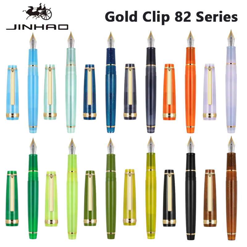Stationery Supply Business - Jinhao 82 Penna Stilografica Clip Dorata