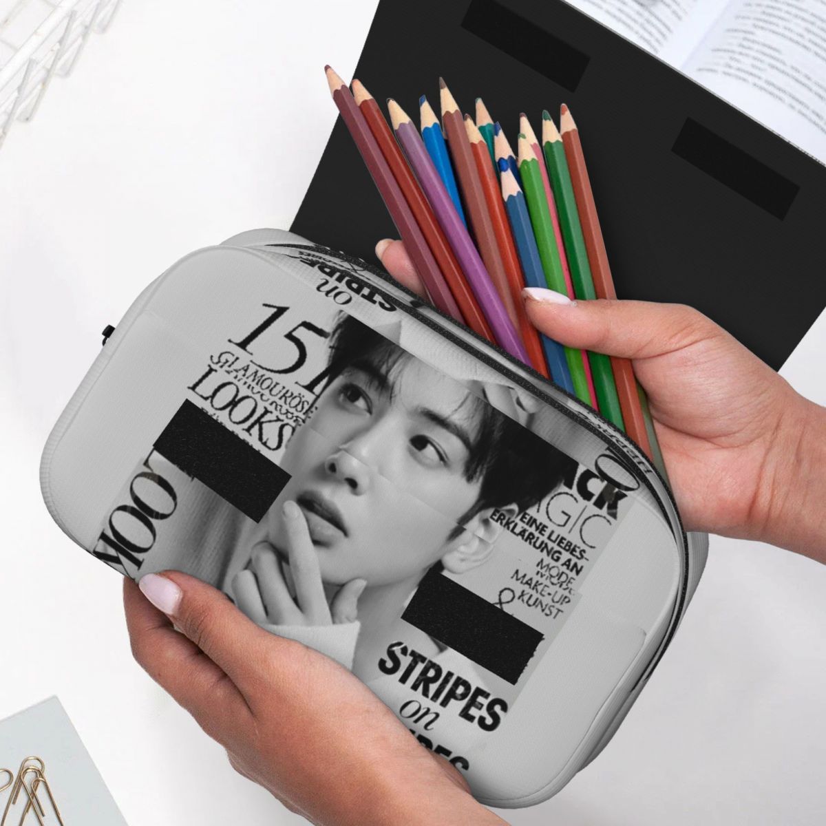 Astuccio Cha EunWoo Kpop Astro - Stationery And Office Supply Chain recensione e prezzo
