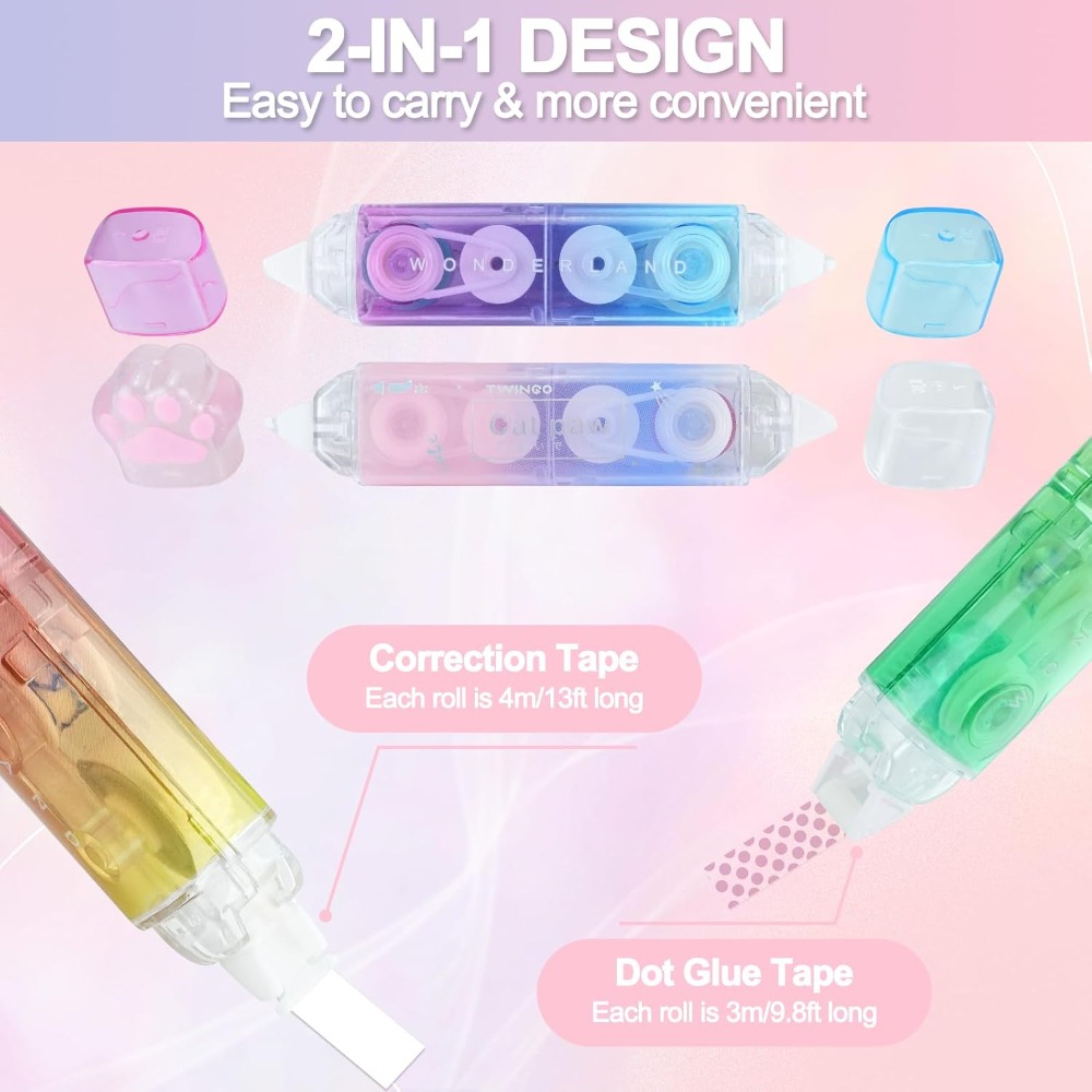 Set di 6 Nastri Correttivi, 2  - Correction Tape Roller recensione e prezzo