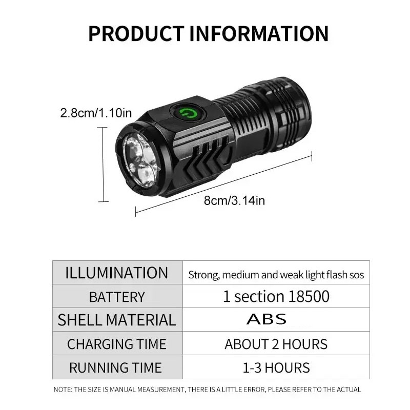 Mini torcia a 3 LED con clip p - Stationery Supply recensione e prezzo